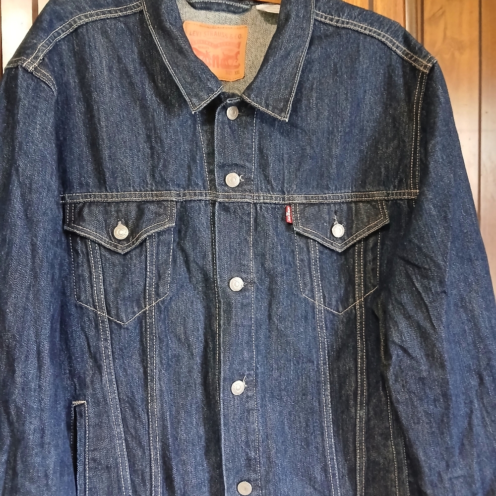 Vintage Levi's Blue Lightweight Jacket Classic Design Size XXL - Picture 8 of 8